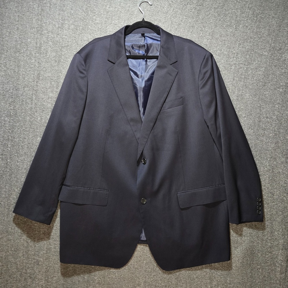 Bonobos Men's Prominent Fit Blazer Jacket Black Sz 52R Wool Blend Business Work